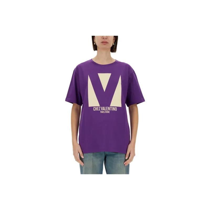 Valentino Chez print T shirt-0