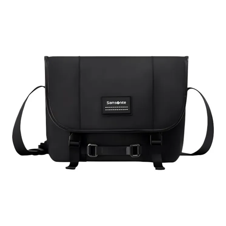 SAMSONITE Fabric Shoulder Bag, Crossbody Bag Medium Size Men's Black-0