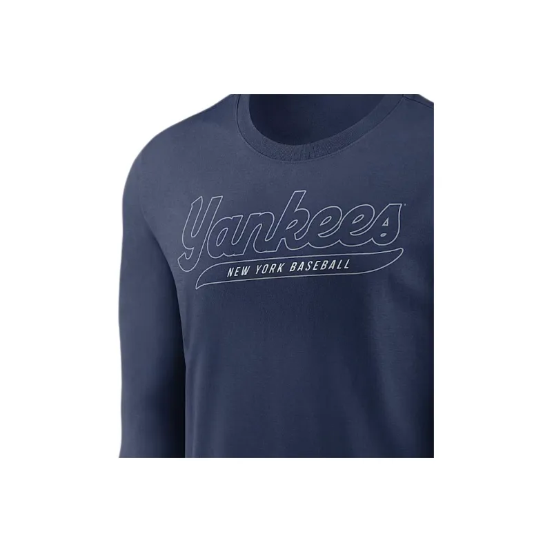 Nike New York Yankees Cooperstown Knockout Men's Nike Mlb Long Sleeve T Shirt-2
