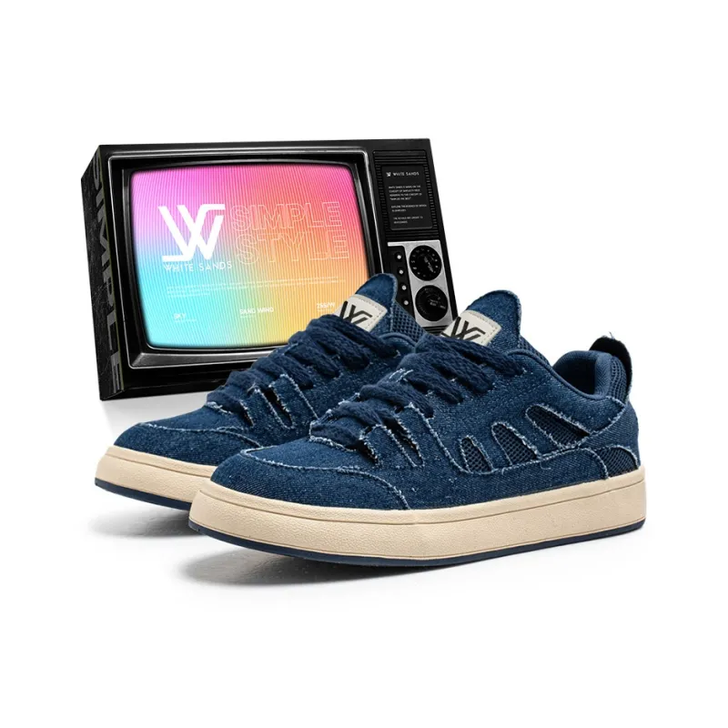 White Sands Slip Resistant, Abrasion Resistant, Breathable Low Top Skateboard Shoes Men's-5