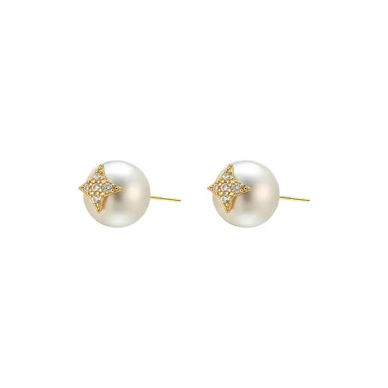 EAR PARTNER 925 Sterling Silver Stud Earrings Women's-0