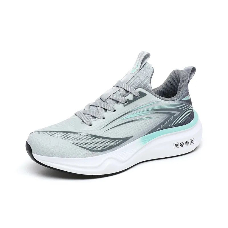 Gaius Durant Abrasion Resistant Anti Rollover Slip Resistant Low Top Running Shoes Men's Light Gray Cyan-1