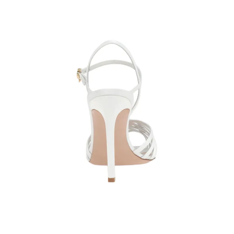 GIANVITO ROSSI Kerry One Strap Sandals 9.5cm Women's White-4