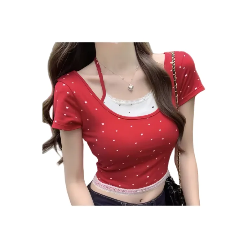 Cotton Gene Crop Tops Women's-9