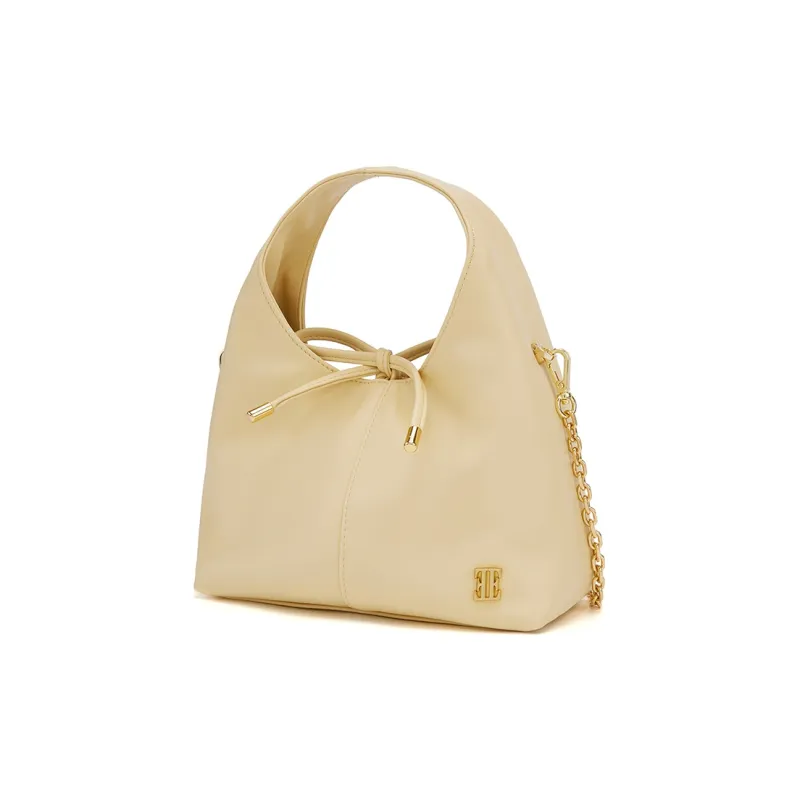 ELLE Synthetic Leather Handbag Trumpets Women's Pink/Light Gray/Light Yellow-9
