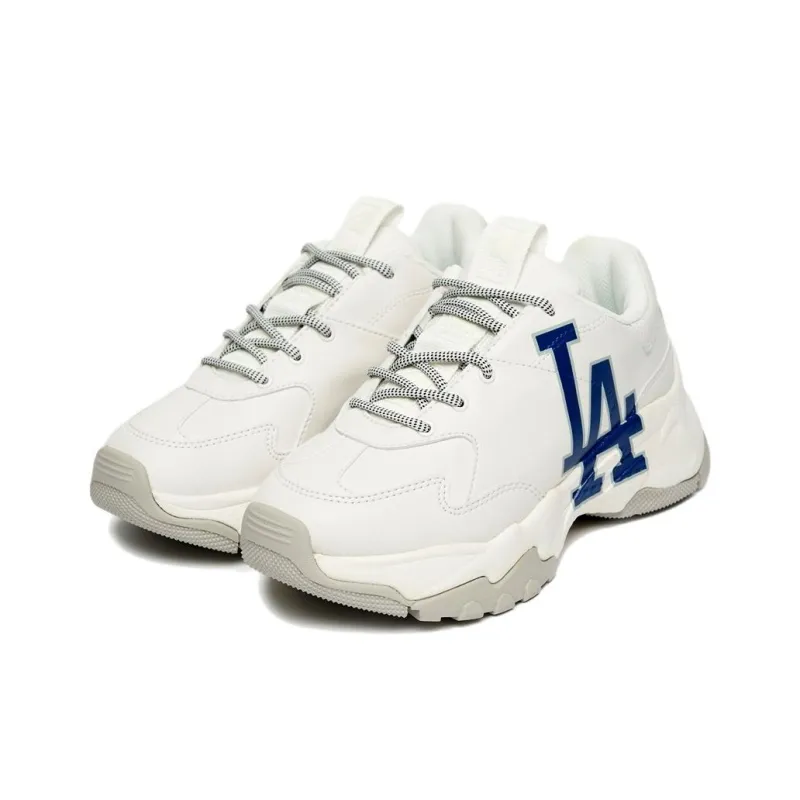 MLB LA DODGERS Anti Slip Wear Resistant Low Top Chunky Sneakers Unisex White-2