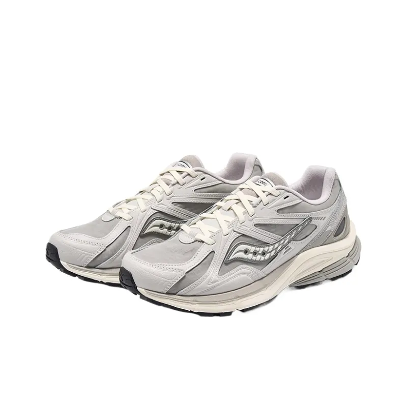 Saucony Kinvara 4 Cushioning, Breathable, And Wide Coverage Low Top Casual Shoes Unisex Light Gray-2