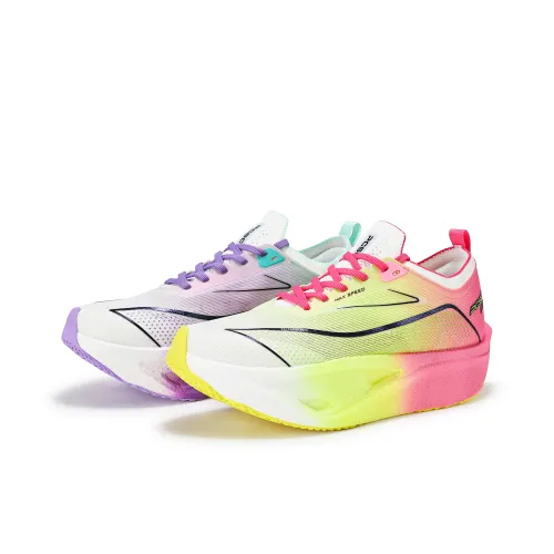 PCSC Cushioned Slip Resistant Abrasion Resistant Breathable Low Top Running Shoes Men's Pink Purple Mismatched
