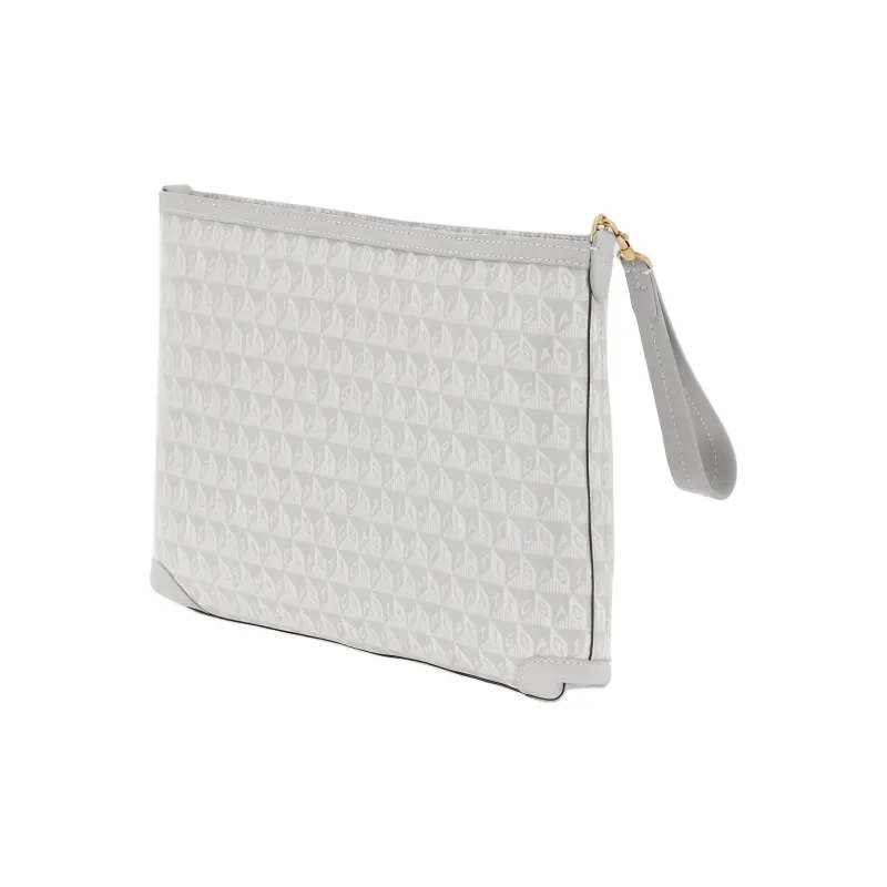 Anya Hindmarch Recycled Polyester Clutch Women's Gray-2