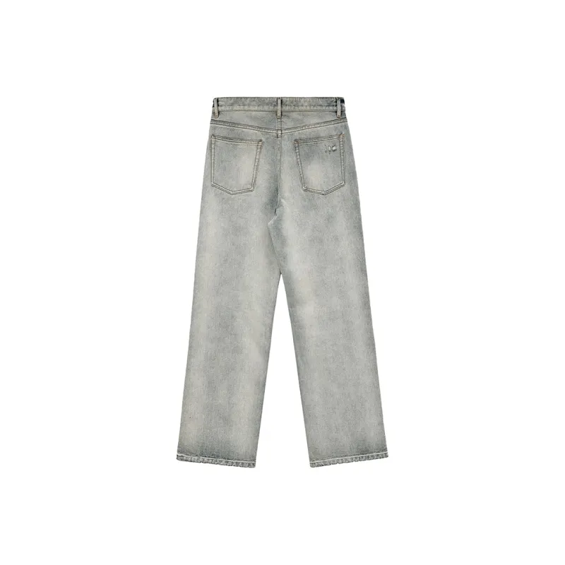 SINBOS Jeans Men Washed Light White-1