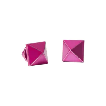 Valentino Metal Stud Earrings Men's Pink