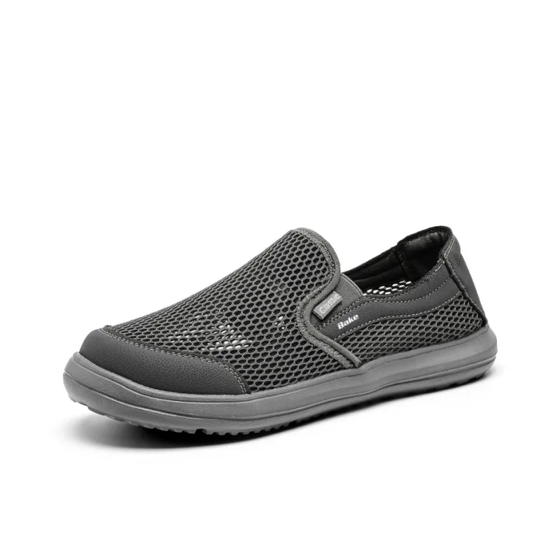 BAKE Men's Casual Shoes Men Low Top Gray-10