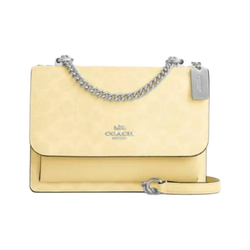 coach Citysole Klare Coated Canvas Shoulder Bag Trumpets Women's Yellow