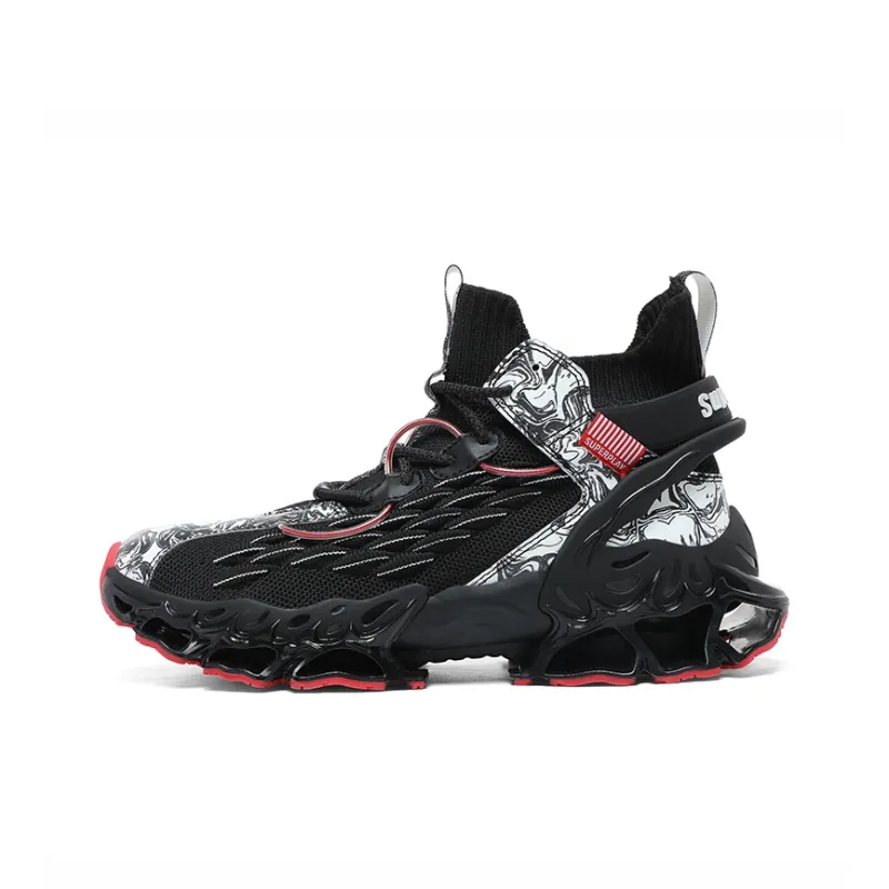 AMICNIEGD Cushioning, Breathable, Height Increasing Mid Top Casual Shoes Men's-6