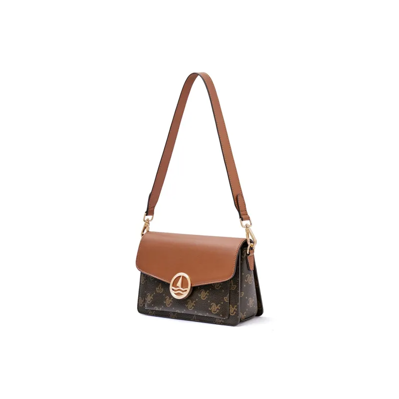 NAVIGARE PVC Shoulder Bag Women's Coffee-1