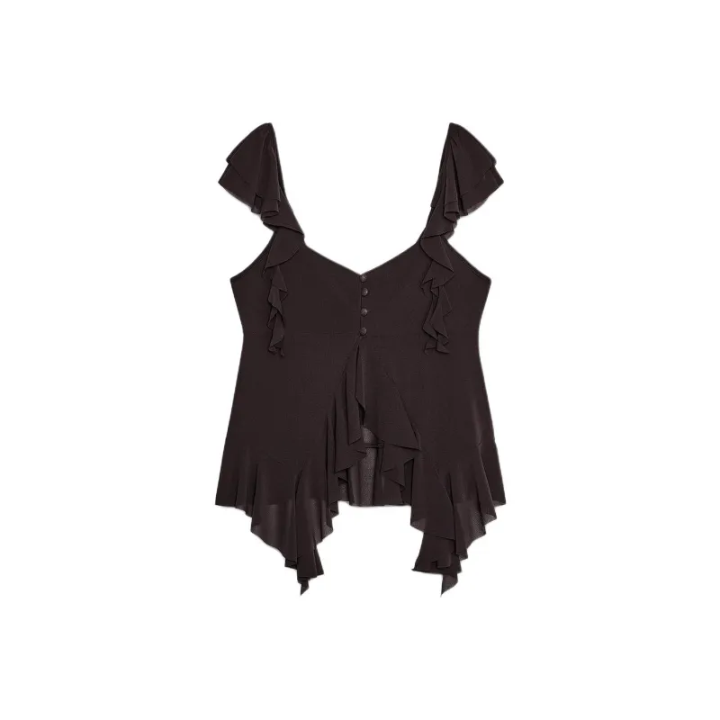 ZARA Camisoles Women's Dark Brown-0