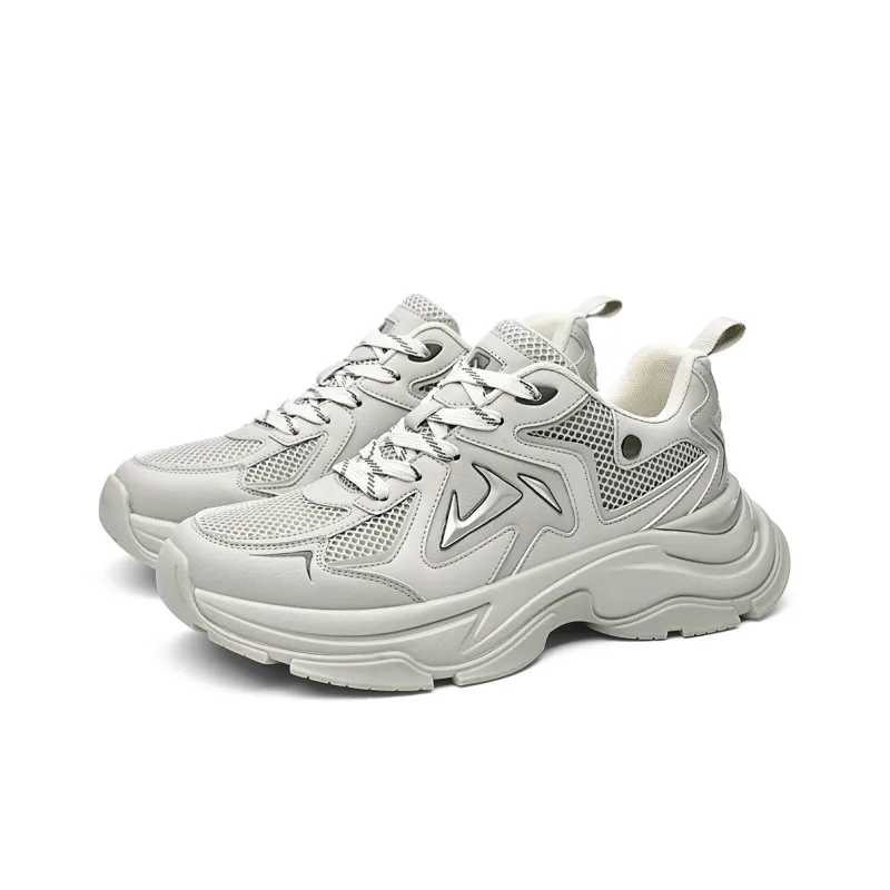 HLA The Mountain Is Not In The High Series Height Increasing Breathable Low Top Chunky Sneakers Men's-6