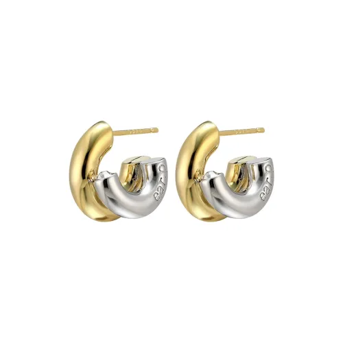 EAR PARTNER 925 Sterling Silver Stud Earrings Women's