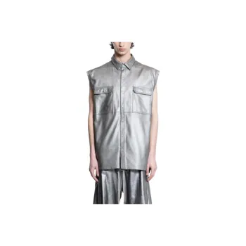 RICK OWENS/RO Vest Men's Silver