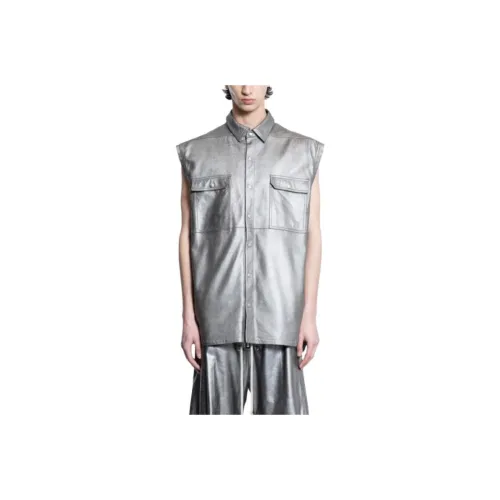 RICK OWENS/RO Vest Men's Silver