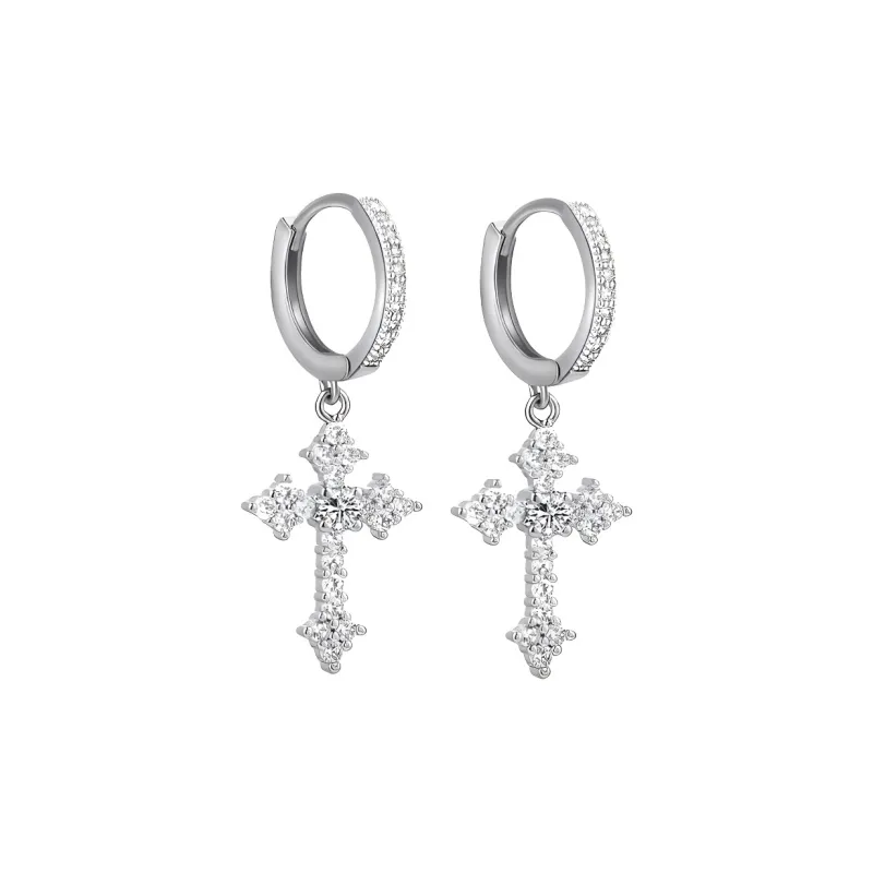 Danqin Alloy/Zircon Earrings Unisex-3