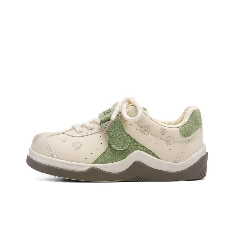 The New Age Family Low Top Skateboard Shoes Women's Yellow Green-0