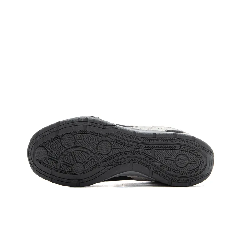 LiNing Film Retro Slip Resistant, Abrasion Resistant, Lightweight Low Top Casual Shoes Women's Gray Black-6