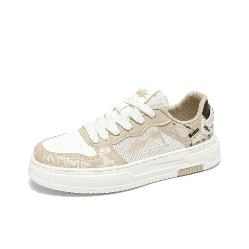 BAKE Abrasion Resistant, Lightweight, And Breathable Low Top Skateboard Shoes Men's-1