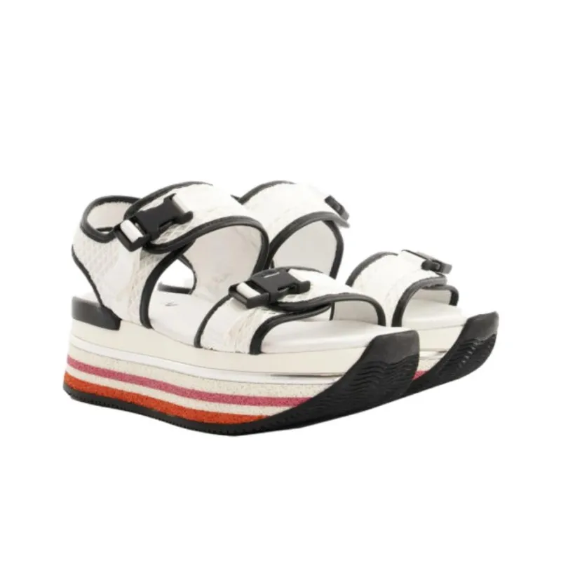 HOGAN H222 Platform Mesh Sandals Women's-3