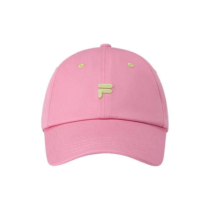 FILA FUSION Cotton Baseball Caps Unisex Wild Cherry Blossom Pink-1