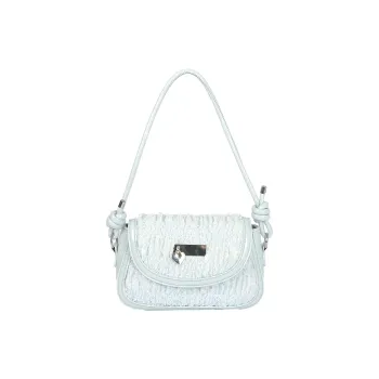 BAODIDAISHU Composite Leather Underarm Shoulder Bag, Crossbody Bag Women's Blue