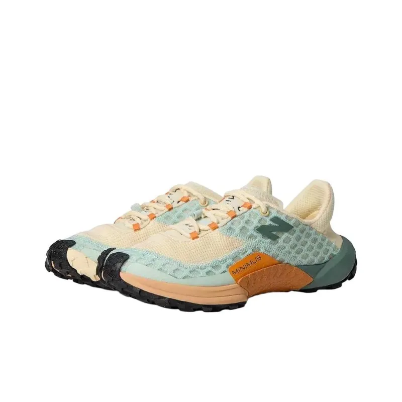 New Balance Minimus Trail Low Top Running Shoes Women's Beige Green-1