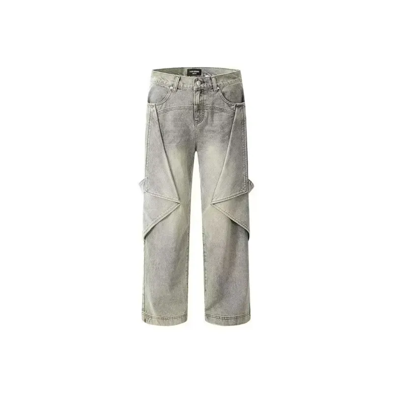 NEAR HERE Jeans Unisex Yellow Mud[Premium Edition]-0