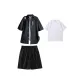 C351DK96 Black Set+260G 100% cotton T-Shirt