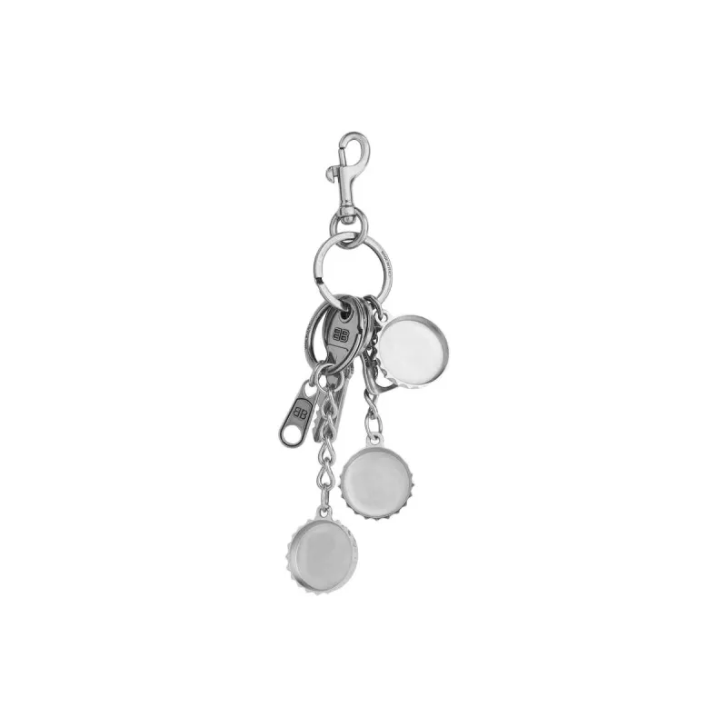 Balenciaga Caps Metal Bag Accessory Unisex Silver/Multicolor-1
