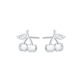 PHOENIXSILY S999 Fine Silver Stud Earrings Women's