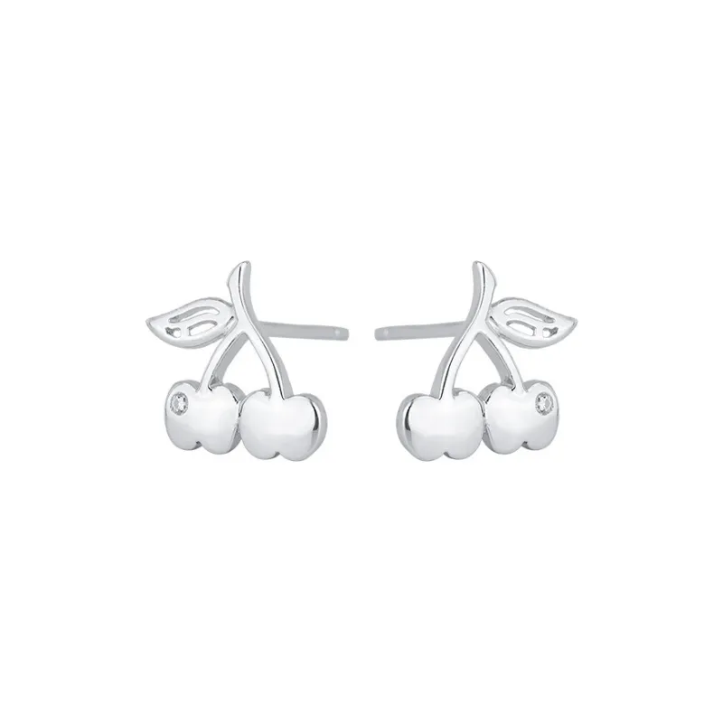 PHOENIXSILY S999 Fine Silver Stud Earrings Women's-0