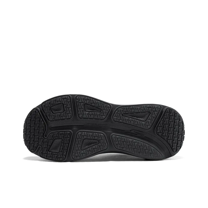 Skechers Cushioning Abrasion Resistant Breathable Coverage Low Top Running Shoes Men's Black-5