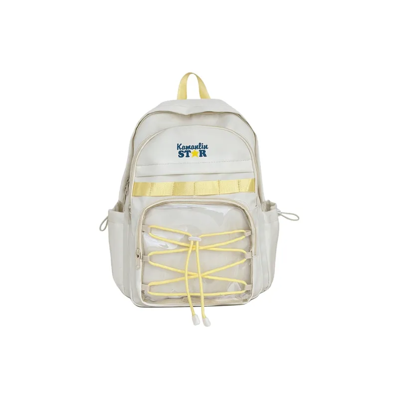 AIBAG Nylon Backpack Unisex Blue/Yellow/Black/White-21