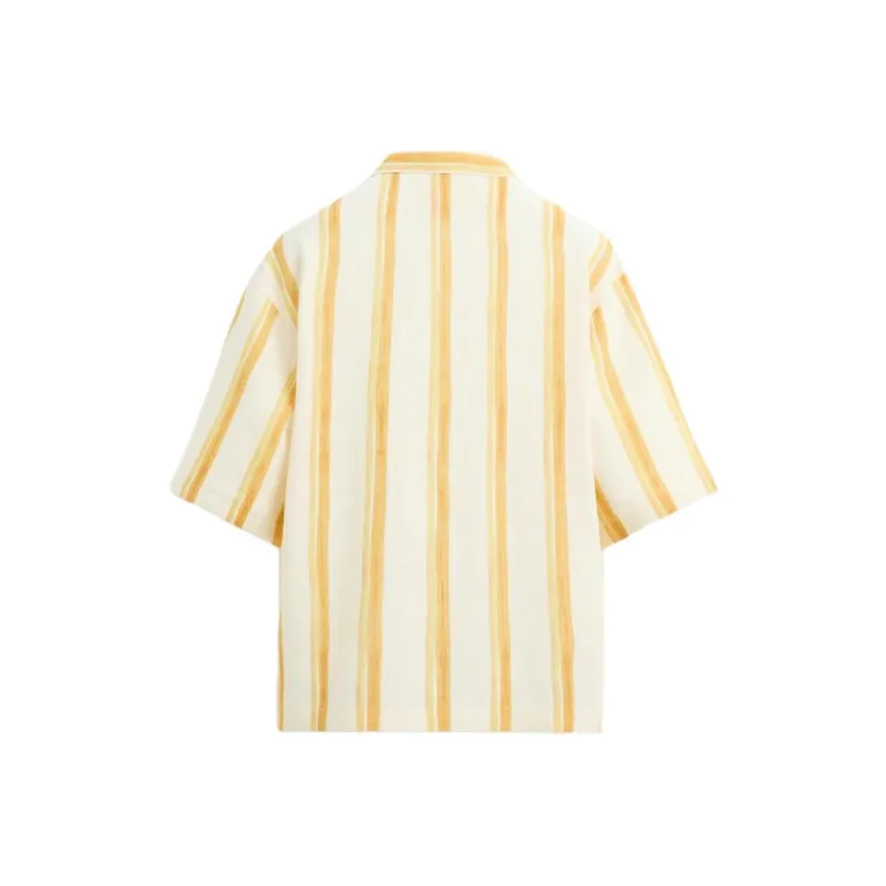 ZARA Shirts Men Light Beige Yellow/Yellow-1