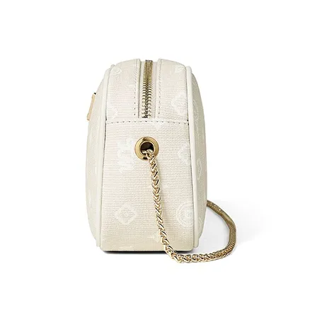 Teenmix PVC Camera Bag, Chain Bag, Shoulder Bag, Crossbody Bag Regular Women's Coffee/Ecru/Sky Blue-8