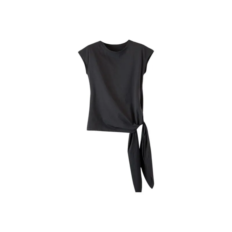 Late White T Shirts Women's Dark Gray-0