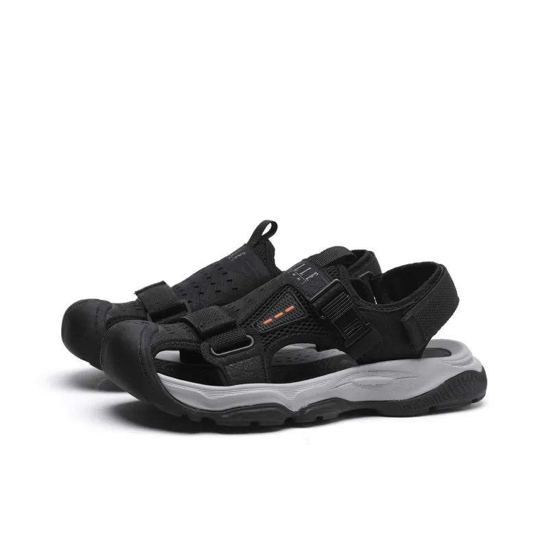 ELLE HOMME Slip Resistant And Breathable River Trekking Shoes Men's Black-1