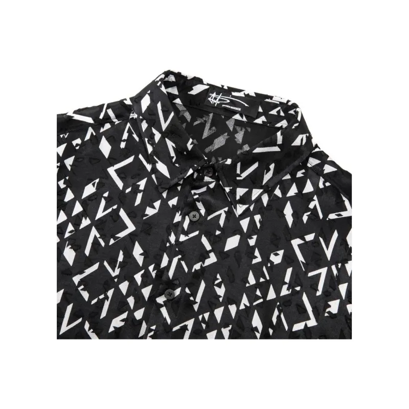 ANDREW MACKENZIE Shirts Unisex Black White-3