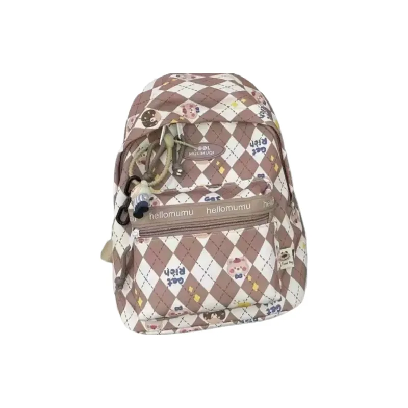 Kewuku Nylon Fabric Backpack Trumpets Women's Multicolor-0
