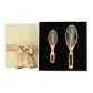 Two-Piece Set: Pig Bristle Airbag Massage Comb PF01+Pig Bristle Airbag Massage Comb PF02 (Champagne Gift Ribbon)