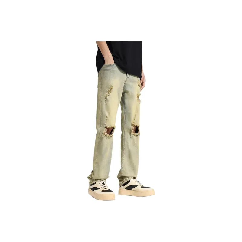 KVIV Jeans Men Yellow Mud--0
