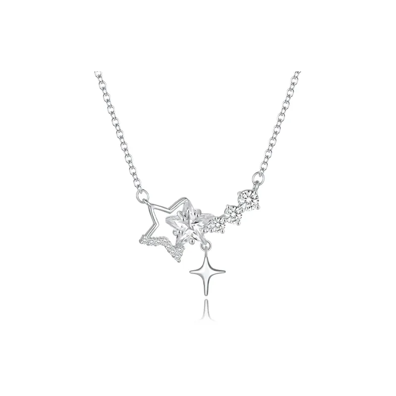ZEGL Synthetic Cubic Zirconia Necklaces Women's-0