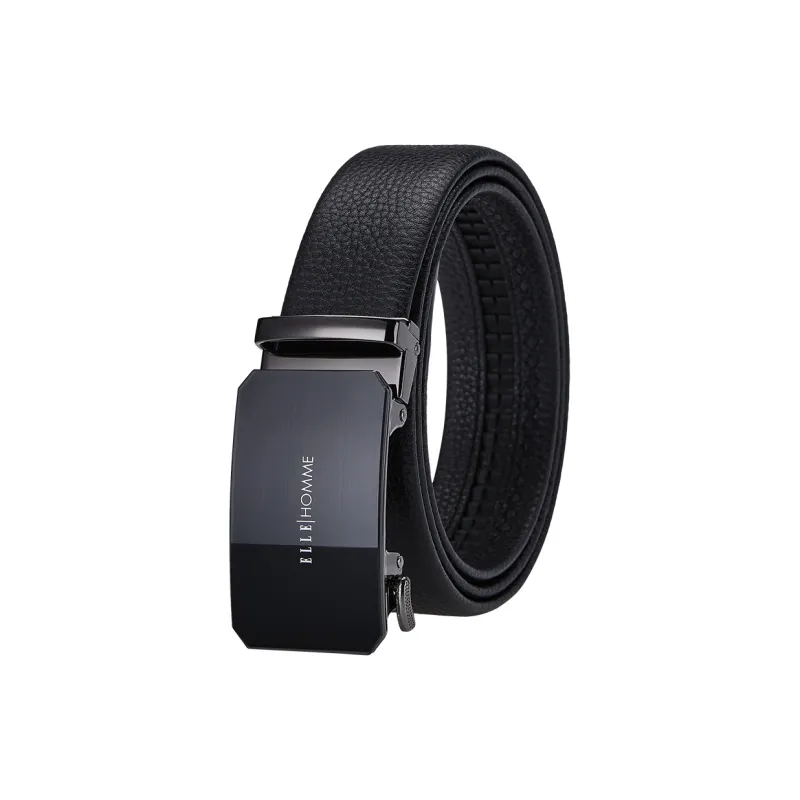 ELLE HOMME Cow Leather Belts Men's Width 3.5cm-0