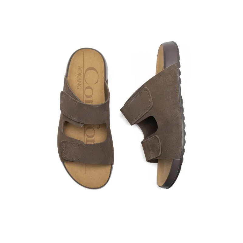 AOKANG Rubber Sole Abrasion Resistant Slide Slippers Men's-2